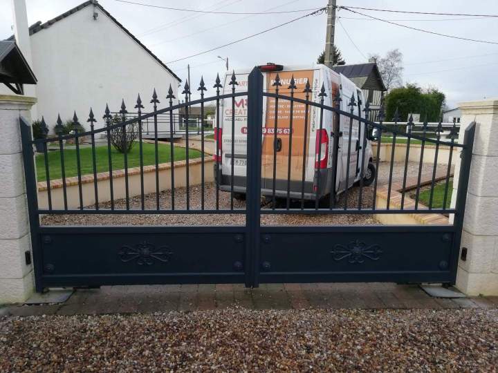 Portail en fer forgé Pont-Audemer